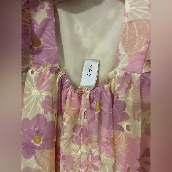 Multicolour Floral Ruffled Midi Dress - Picture 10 of 12